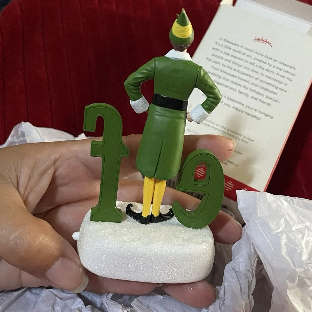 Hallmark Keepsake Buddy the Elf Ornament‎ Will Ferrell 2017 Sound Magic